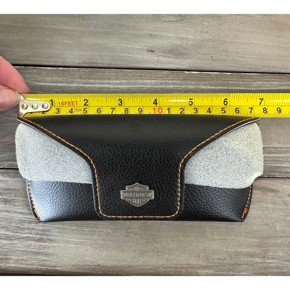NEW‎ Harley-Davidson Semi-Hard Eyeglasses Case With Microfiber Cleaning Cloth